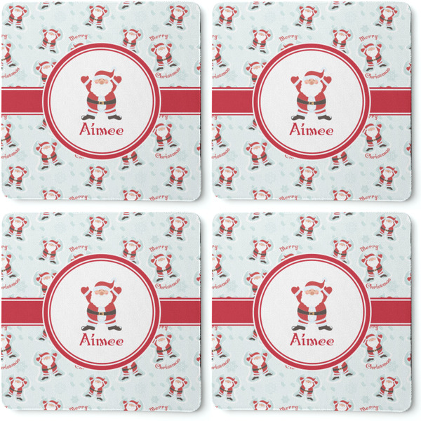 Santa Claus Coaster Rubber Back - Apvl