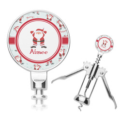 Santa Clause Making Snow Angels Corkscrew (Personalized)