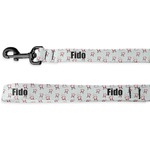 Santa Clause Making Snow Angels Deluxe Dog Leash - 4 ft (Personalized)