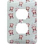 Santa Clause Making Snow Angels Electric Outlet Plate