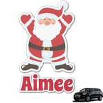 Santa Clause Making Snow Angels Graphic Car Decal (Personalized)