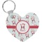 Santa Claus Heart Keychain (Personalized)