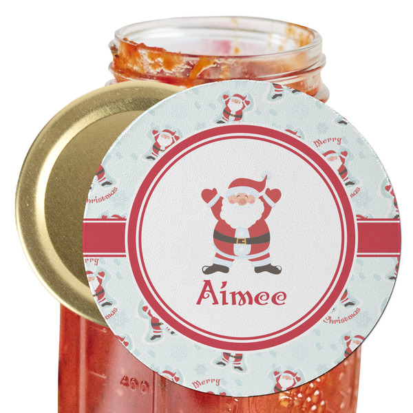 Custom Santa Clause Making Snow Angels Jar Opener (Personalized)