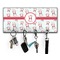 Santa Claus Key Hanger w/ 4 Hooks & Keys