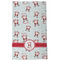 Santa Clause Making Snow Angels Kitchen Towel - Poly Cotton - Full Front