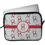 Santa Clause Making Snow Angels Laptop Sleeve / Case - 13" w/ Name or Text