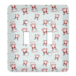 Santa Clause Making Snow Angels Light Switch Cover (2 Toggle Plate)