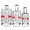Santa Claus Luggage Bags all sizes - With Handle