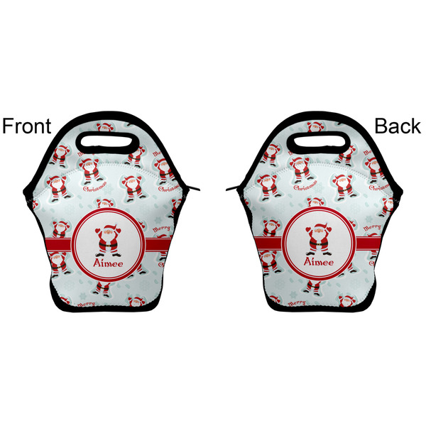 Santa Claus Lunch Bag - Front and Back
