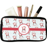 Santa Clause Making Snow Angels Makeup / Cosmetic Bag (Personalized)