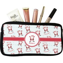 Santa Clause Making Snow Angels Makeup / Cosmetic Bag (Personalized)