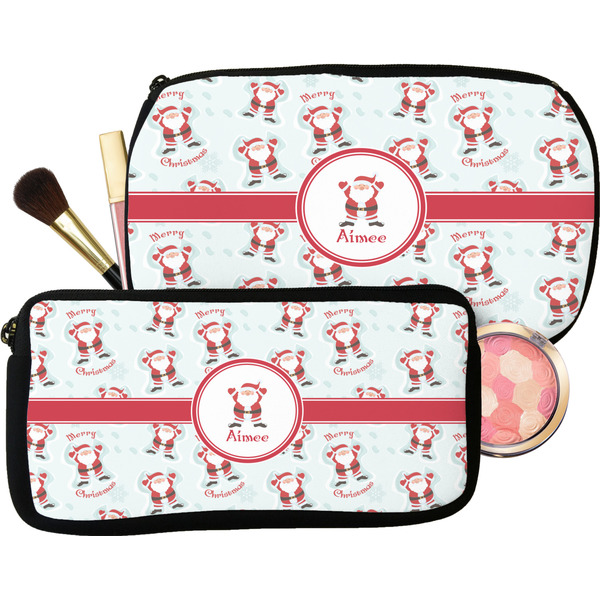 Santa Claus Makeup / Cosmetic Bags (Select Size)