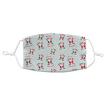 Santa Clause Making Snow Angels Adult Cloth Face Mask