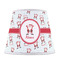 Santa Clause Making Snow Angels Poly Film Empire Lampshade - Front View