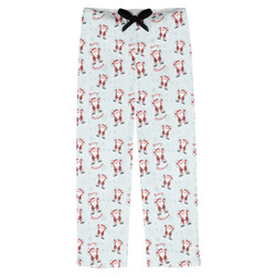 Santa Clause Making Snow Angels Mens Pajama Pants
