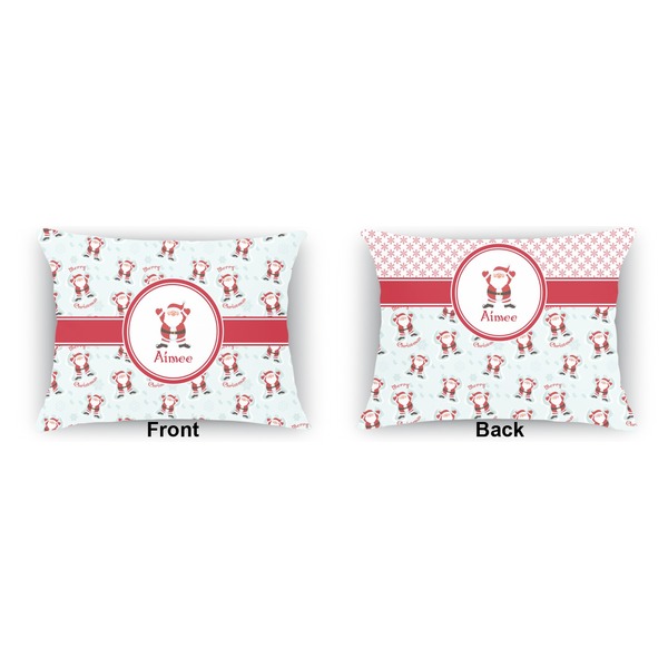 Santa Claus  Outdoor Rectangular Throw Pillow (Front and Back)