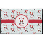 Santa Clause Making Snow Angels Door Mat - 60"x36" w/ Name or Text