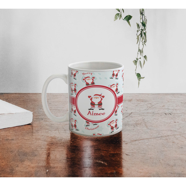Santa Claus Personalized Coffee Mug - Lifestyle