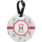 Santa Claus Personalized Round Luggage Tag
