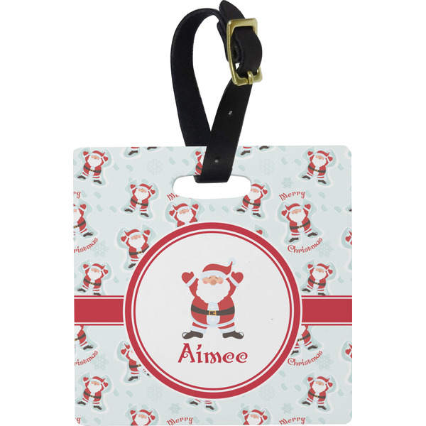 Santa Claus Personalized Square Luggage Tag