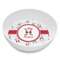 Santa Clause Making Snow Angels Melamine Bowl - 8 oz (Personalized)