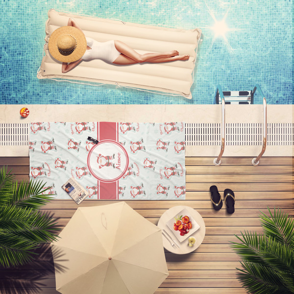 Santa Claus Pool Towel Lifestyle