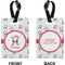 Santa Claus Rectangle Luggage Tag (Front + Back)