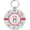 Santa Claus Round Keychain (Personalized)
