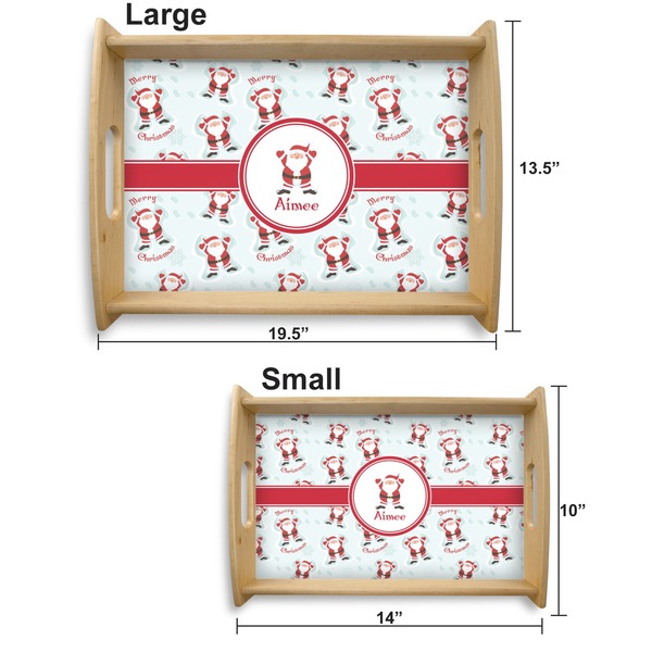 Santa Claus Serving Tray Wood Sizes