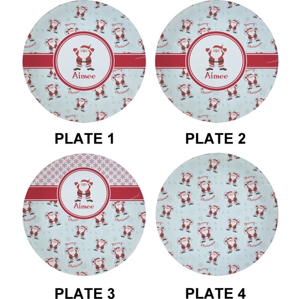 Santa Claus Set of Appetizer / Dessert Plates (Approval)