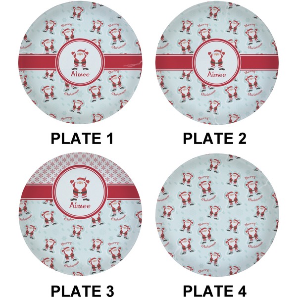 Santa Claus Set of Lunch / Dinner Plates (Approval)