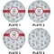 Santa Claus Set of Lunch / Dinner Plates (Approval)