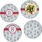 Santa Claus Set of Lunch / Dinner Plates
