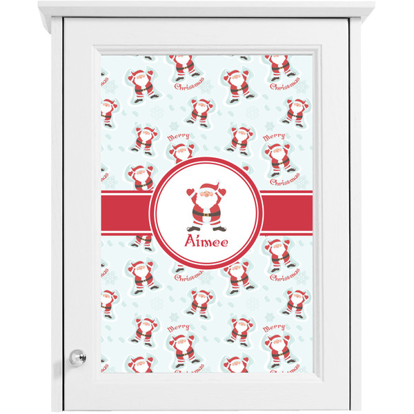 Santa Claus Single White Cabinet Decal