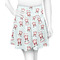 Santa Clause Making Snow Angels Skater Skirt