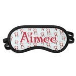 Santa Clause Making Snow Angels Sleeping Eye Mask - Small (Personalized)