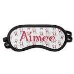 Santa Clause Making Snow Angels Sleeping Eye Mask (Personalized)