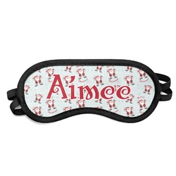 Santa Clause Making Snow Angels Sleeping Eye Mask - Small (Personalized)