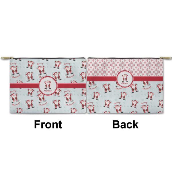 Santa Claus Small Zipper Pouch Approval (Front and Back)