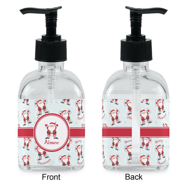 Santa Clause Making Snow Angels Glass Soap/Lotion Dispenser - Approval