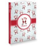 Santa Clause Making Snow Angels Softbound Notebook (Personalized)