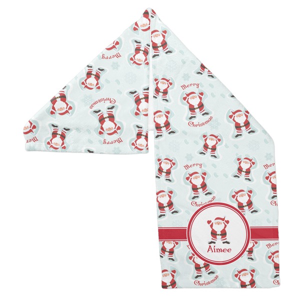 Santa Claus Sports Towel Folded - Both Sides Showing