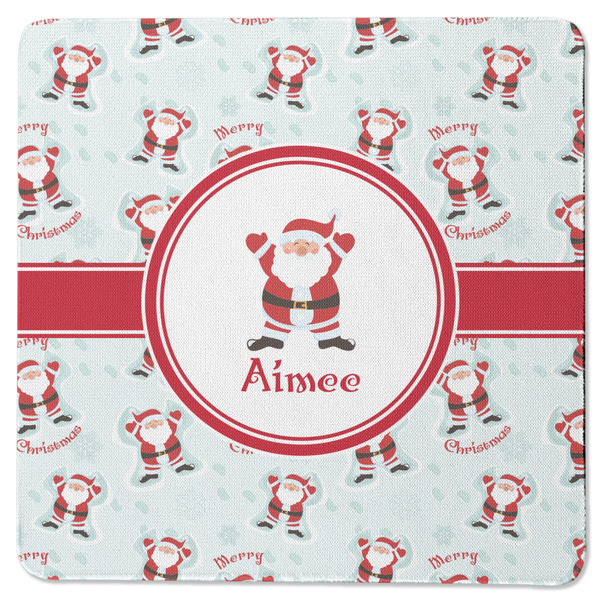 Santa Claus Square Coaster Rubber Back - Single
