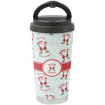 Santa Clause Making Snow Angels Stainless Steel Coffee Tumbler (Personalized)