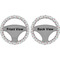 Santa Claus Steering Wheel Cover- Front and Back