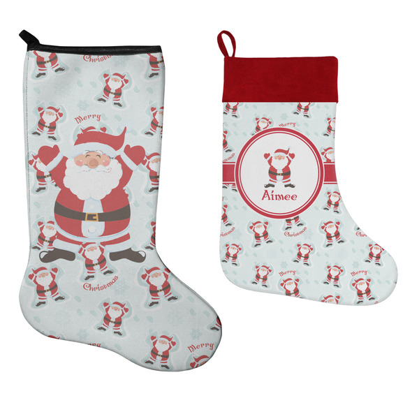 Santa Claus Stockings - Side by Side compare