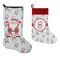 Santa Claus Stockings - Side by Side compare