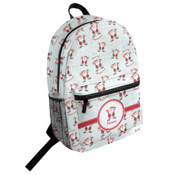 Santa Clause Making Snow Angels Student Backpack (Personalized)
