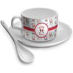 Santa Clause Making Snow Angels Tea Cup - Single (Personalized)