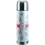 Santa Clause Making Snow Angels Stainless Steel Thermos (Personalized)